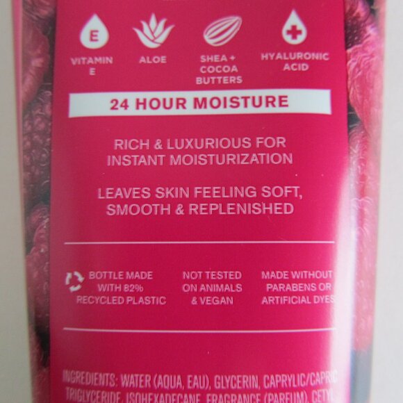 New Bath & Body Works Sun-Ripened Raspberry Ultimate Hydration Body Cream 8 oz - Picture 6 of 7